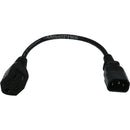 Monoprice, Inc. Power Adapter Cord Cable - Black 1ft - American Tech Depot