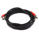 Monoprice 12ft 2 RCA Plug-2 RCA Plug M-M Cable - Black - American Tech Depot