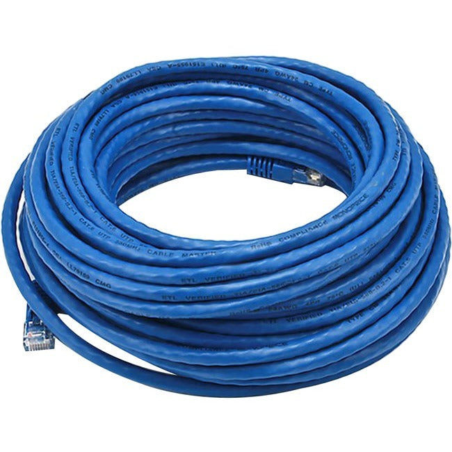 Monoprice Cat6 24AWG UTP Ethernet Network Patch Cable, 50ft Blue - American Tech Depot
