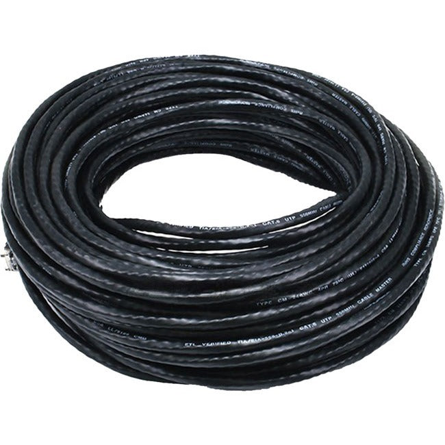 Monoprice Cat5e 24AWG UTP Ethernet Network Patch Cable, 100ft Black - American Tech Depot