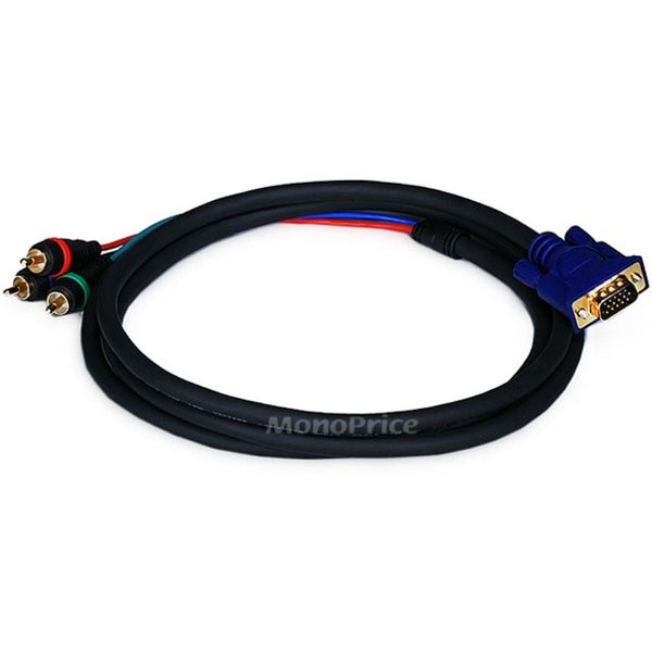 Monoprice, Inc. Vga To 3 Rca Cpnt Video Cable 6ft - American Tech Depot