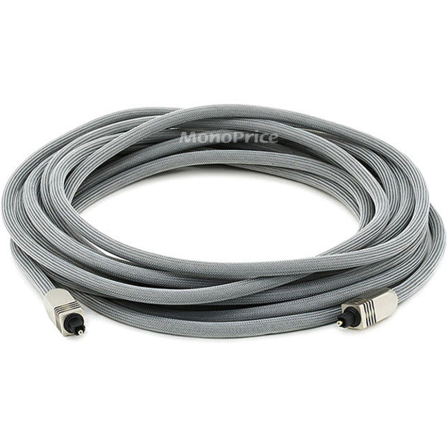 Monoprice 25ft Premium Optical Toslink Cable with Metal Fancy Connector