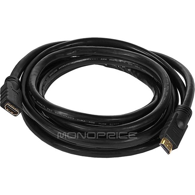 Monoprice Commercial Series High Speed HDMI Extension Cable, 10ft Black - American Tech Depot