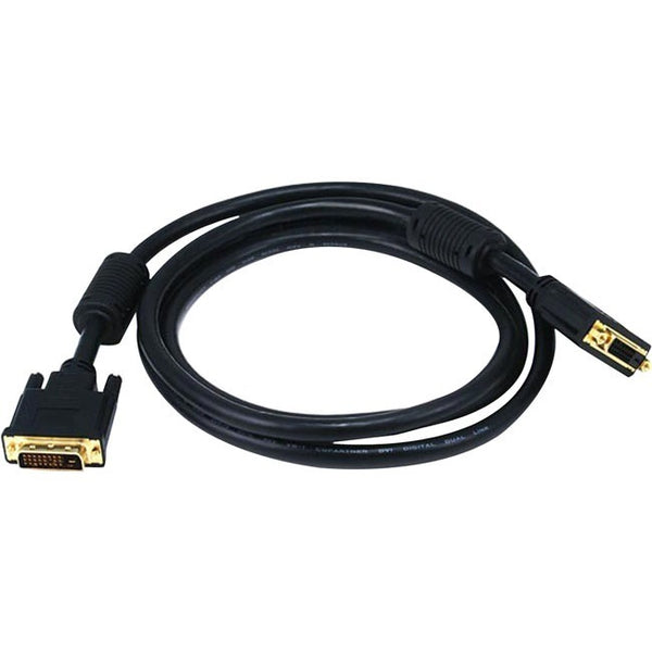 Monoprice 6ft 28AWG Dual Link DVI-D M-F Extension Cable - Black