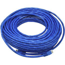 Monoprice 75FT 24AWG Cat6 550MHz UTP Ethernet Bare Copper Network Cable - Blue