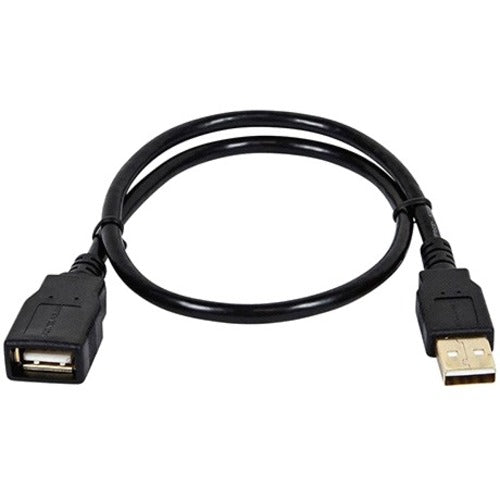 Monoprice 1.5ft USB 2.0 A Male to A Female Extension 28-24AWG Cable (Gold Plated) - American Tech Depot