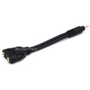 Monoprice 7inch Premium 3.5mm Stereo Male to (2) 3.5mm Stereo Female (Gold Plated) - Black - American Tech Depot