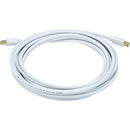 Monoprice 15ft 32AWG Mini DisplayPort Cable - White - American Tech Depot