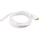 Monoprice 10ft 32AWG Mini DisplayPort to DVI Cable - White - American Tech Depot