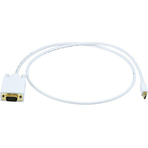 Monoprice 3ft 32AWG Mini DisplayPort to VGA Cable - White - American Tech Depot