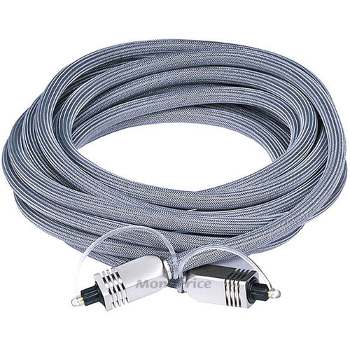 Monoprice 15ft Premium Optical Toslink Cable with Metal Fancy Connector