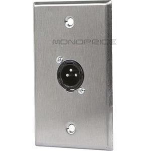Monoprice, Inc. Xlr Male 3 Pin One Port Wall Plate - American Tech Depot