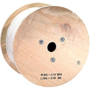 Monoprice 1000ft RG6 (18AWG), Quad Shield, CL2 Bulk Cable - White - American Tech Depot