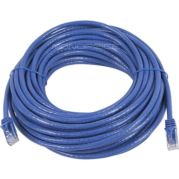 Monoprice FLEXboot Series Cat6 24AWG UTP Ethernet Network Patch Cable, 50ft Blue - American Tech Depot