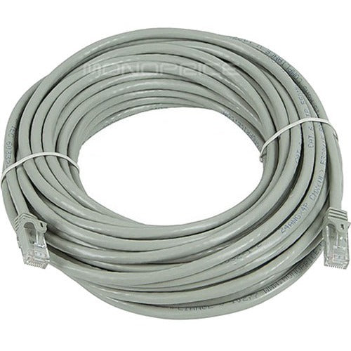 Monoprice FLEXboot Series Cat6 24AWG UTP Ethernet Network Patch Cable, 50ft Gray - American Tech Depot