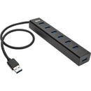 Tripp Lite 7-Port USB 3.0 SuperSpeed Hub - Splitter Portable Mini Aluminum 5 Gbps - American Tech Depot