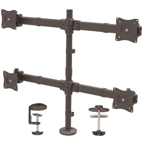 Startech Vesa 75x75-100x100mm Heavy Duty Steel Desk Mount Quad Monitor Arm (2x2) Supports