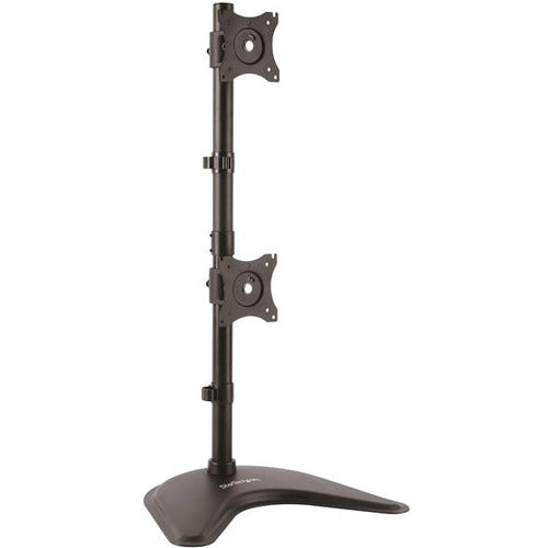 StarTech.com Vertical Dual Monitor Stand - Heavy Duty Steel - Monitors up to 27" - Vesa Monitor - Computer Monitor Stand