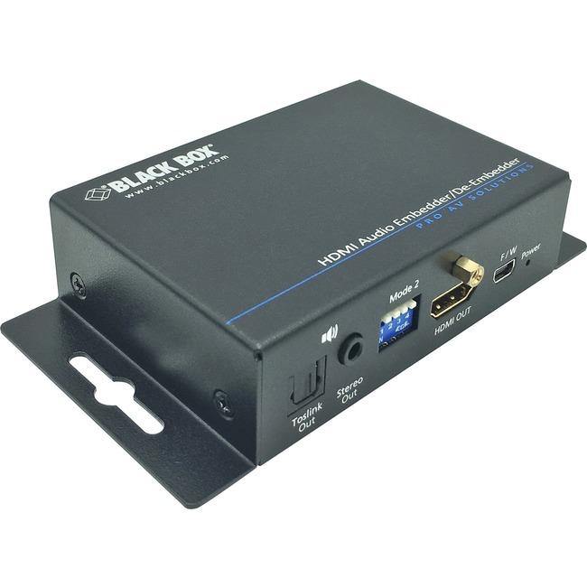Black Box Audio Embedder-De-embedder - HDMI 2.0 - American Tech Depot