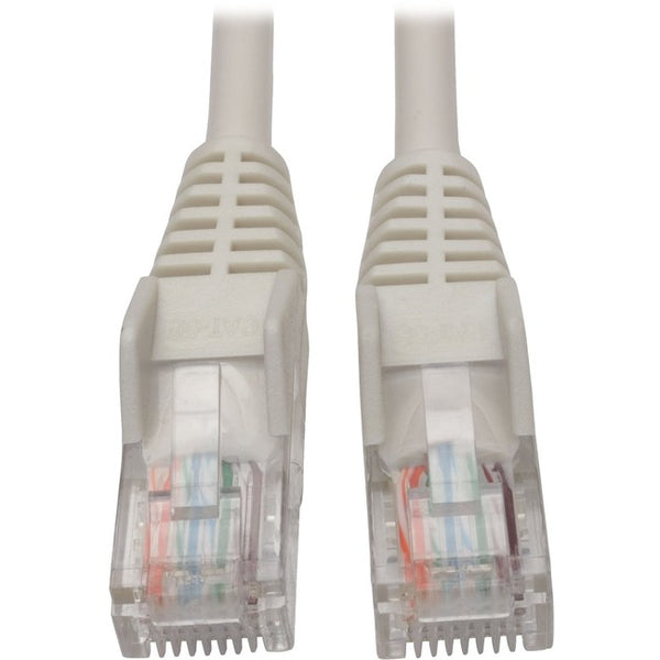 Tripp Lite 5ft Cat5 Cat5e Snagless Molded Patch Cable UTP White RJ45 M-M 5' - American Tech Depot