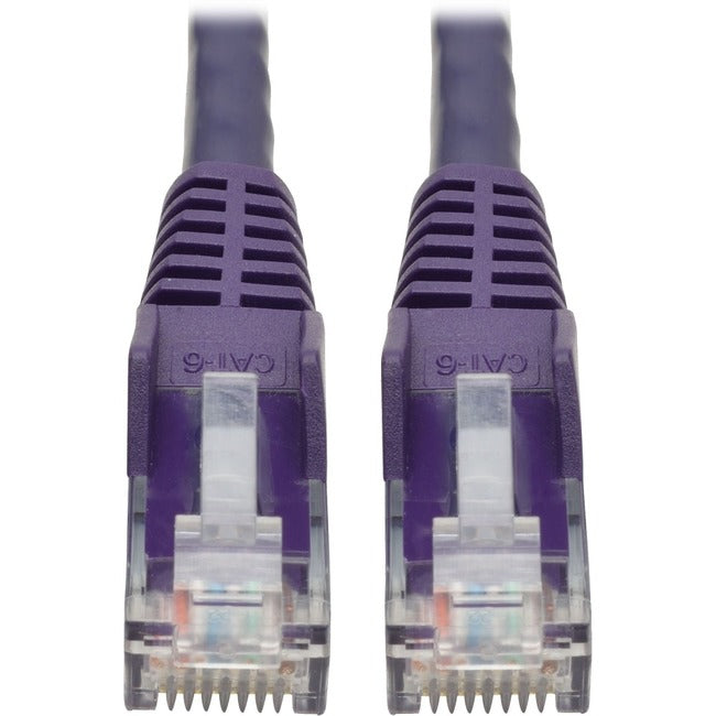 Tripp Lite 15ft Cat6 Snagless Molded Patch Cable UTP Purple RJ45 M-M 15' - American Tech Depot