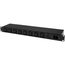 StarTech.com 1U 19" 8 Port Rack Mount PDU, IEC C13 Socket Rackmount Power Supply- Strip, Horizontal Server Rack Surge Protector 16A 240V