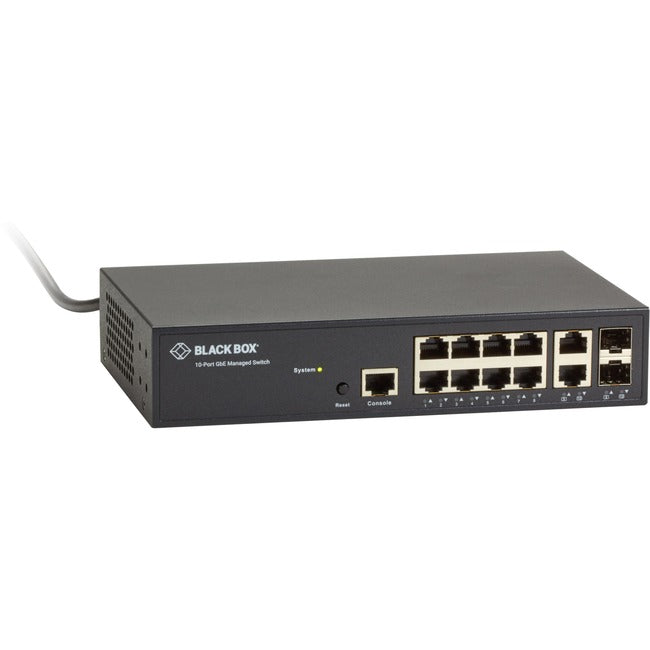 Black Box Gigabit Managed Ethernet Switch - 10-Ports