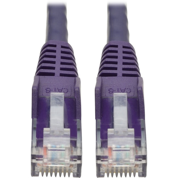 Tripp Lite 1ft Cat6 Snagless Molded Patch Cable UTP Purple RJ45 M-M 1' - American Tech Depot