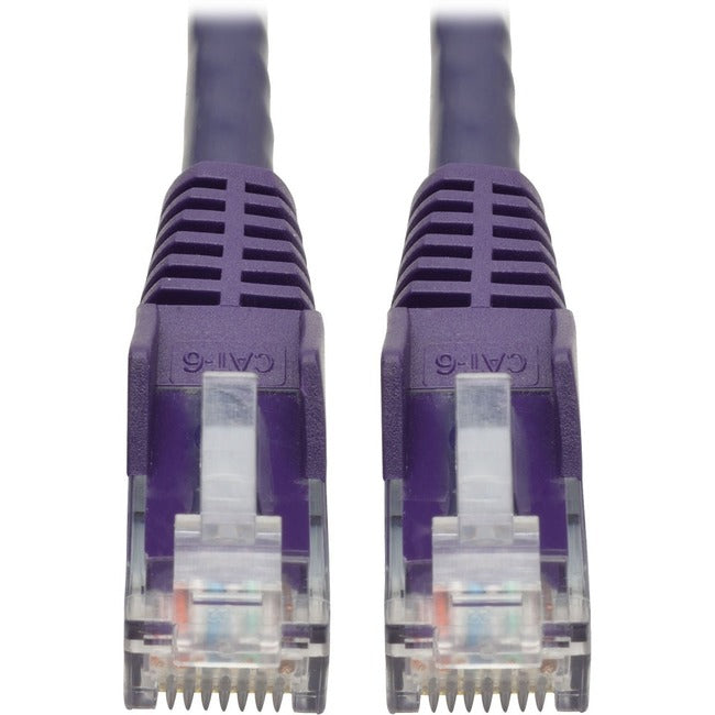Tripp Lite 20ft Cat6 Gigabit Snagless Molded Patch Cable RJ45 M-M Purple 20' - American Tech Depot
