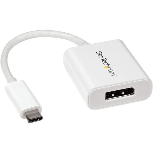 StarTech.com USB C to DisplayPort Adapter - USB Type-C to DP Adapter for USB-C devices such as your 2018 iPad Pro - 4K 60Hz - White - American Tech Depot