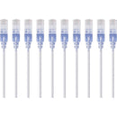 Monoprice 10-Pack, SlimRun Cat6A Ethernet Network Patch Cable, 3ft White - American Tech Depot