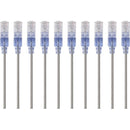 Monoprice 10-Pack, SlimRun Cat6A Ethernet Network Patch Cable, 7ft Gray - American Tech Depot