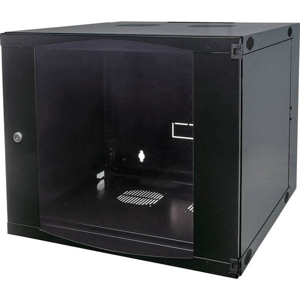 Intellinet Network Solutions 19 Inch Double Section Wallmount Cabinet, 6U, 23.62 Inch (600 mm) Depth, Flatpacked, Black