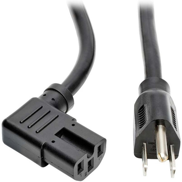 Tripp Lite 8ft Heavy Duty Power Extension Cord 15A 14AWG 5-15P to Right-Angle C15 - American Tech Depot