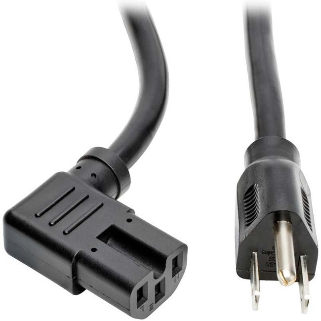 Tripp Lite 8ft Heavy Duty Power Extension Cord 15A 14AWG 5-15P to Right-Angle C15 - American Tech Depot