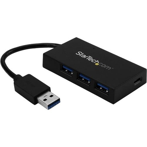 StarTech.com 4 Port USB 3.0 Hub - USB-A to USB-C & 3x USB-A SuperSpeed 5Gbps - Self or USB Bus Powered - USB 3.1 Gen 1 BC 1.2 Charging Hub - American Tech Depot