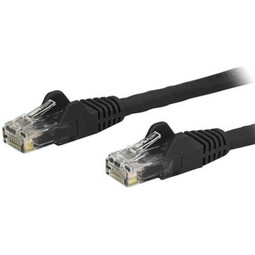 StarTech.com 8ft CAT6 Ethernet Cable - Black Snagless Gigabit CAT 6 Wire - 100W PoE RJ45 UTP 650MHz Category 6 Network Patch Cord UL-TIA - American Tech Depot