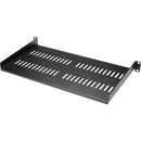 StarTech.com 1U Vented Server Rack Cabinet Shelf - Fixed 10in Deep Cantilever Rackmount Tray for 19" Data-AV-Network Enclosure w-Cage Nuts