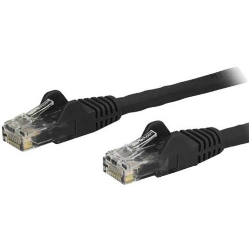 StarTech.com 14ft CAT6 Ethernet Cable - Black Snagless Gigabit CAT 6 Wire - 100W PoE RJ45 UTP 650MHz Category 6 Network Patch Cord UL-TIA - American Tech Depot