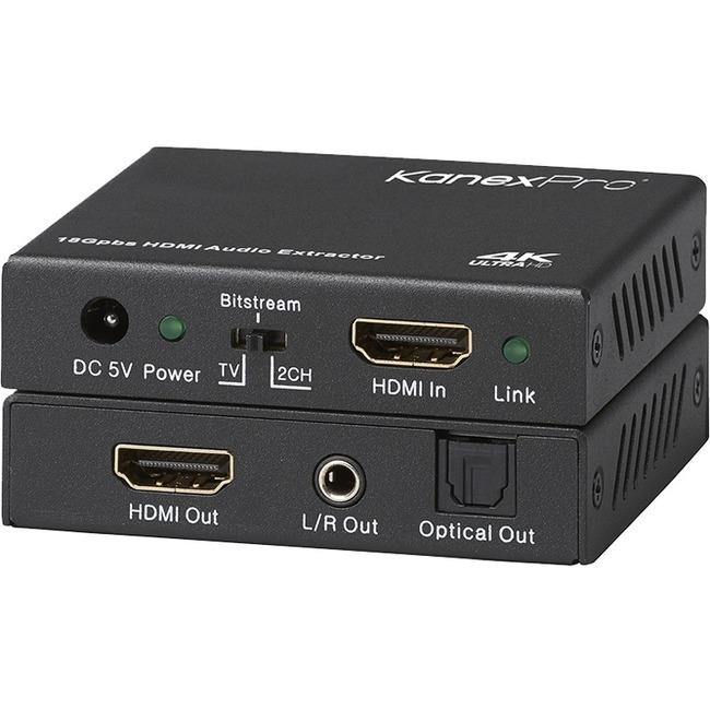 KanexPro 18Gbps 4K HDMI Audio Extractor with Dolby Atmos - American Tech Depot