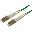 ENET 5M LC-LC Duplex Multimode 50-125 10Gb OM3 or Better custom green color functionally identical to 10Gb Aqua Fiber Patch Cable - American Tech Depot