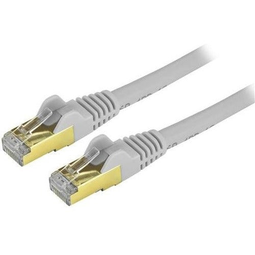 StarTech.com 5 ft CAT6a Ethernet Cable - 10 Gigabit Category 6a Shielded Snagless RJ45 100W PoE Patch Cord - 10GbE Gray UL-TIA Certified - American Tech Depot