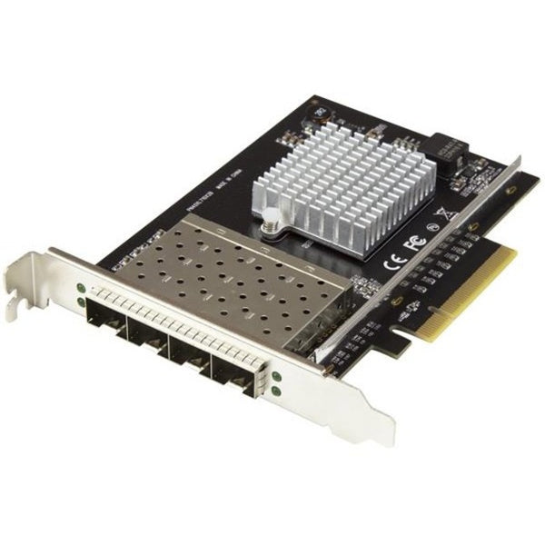 StarTech.com Quad Port 10G SFP+ Network Card - Intel XL710 Open SFP+ Converged Adapter - PCIe 10 Gigabit Fiber Optic Server NIC - 10GbE - American Tech Depot