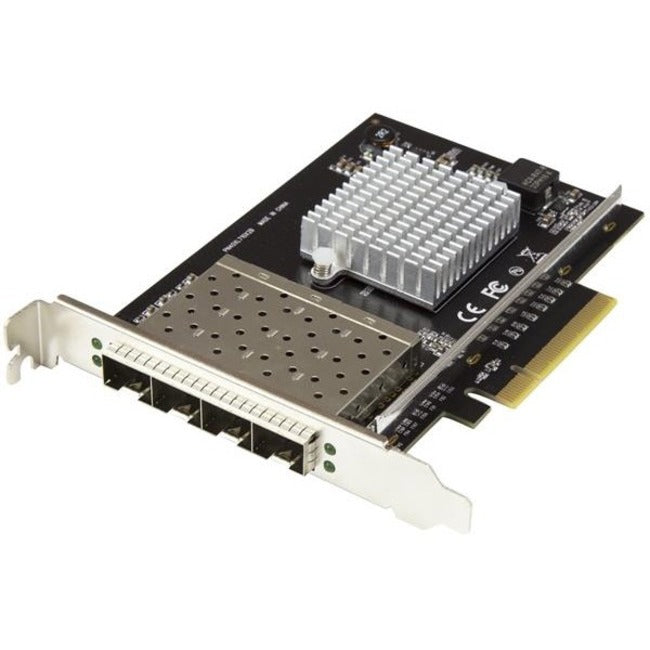 StarTech.com Quad Port 10G SFP+ Network Card - Intel XL710 Open SFP+ Converged Adapter - PCIe 10 Gigabit Fiber Optic Server NIC - 10GbE - American Tech Depot