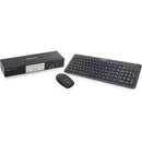 IOGEAR 4-Port DisplayPort1.2 KVMP with Wireless Keyboard and Mouse