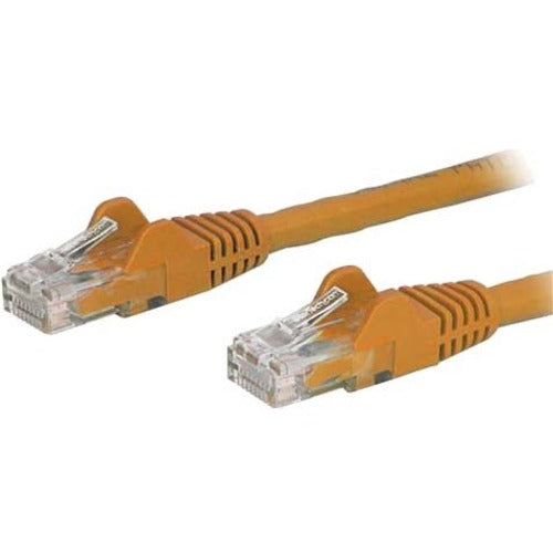StarTech.com 12ft CAT6 Ethernet Cable - Orange Snagless Gigabit CAT 6 Wire - 100W PoE RJ45 UTP 650MHz Category 6 Network Patch Cord UL-TIA - American Tech Depot