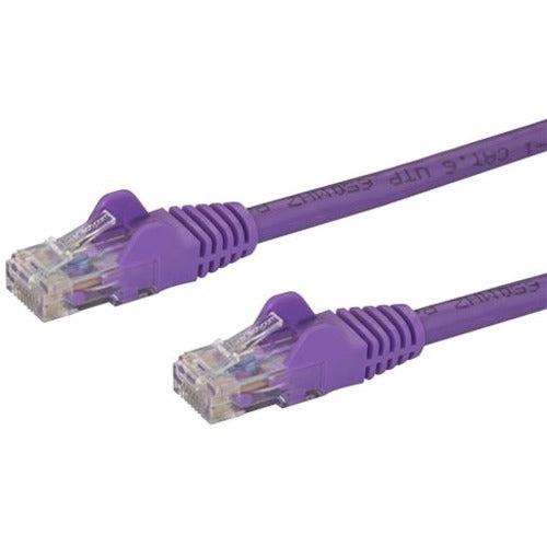 StarTech.com 12ft CAT6 Ethernet Cable - Purple Snagless Gigabit CAT 6 Wire - 100W PoE RJ45 UTP 650MHz Category 6 Network Patch Cord UL-TIA - American Tech Depot