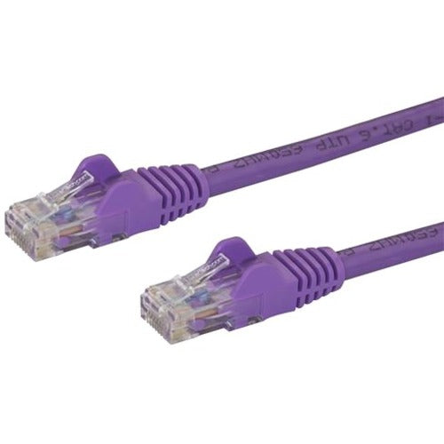 StarTech.com 14ft CAT6 Ethernet Cable - Purple Snagless Gigabit CAT 6 Wire - 100W PoE RJ45 UTP 650MHz Category 6 Network Patch Cord UL-TIA - American Tech Depot