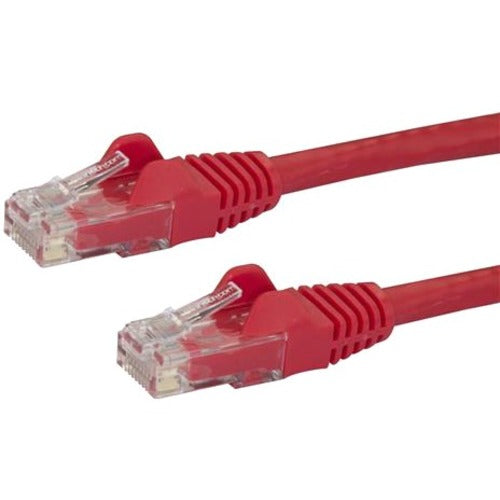 StarTech.com 8ft CAT6 Ethernet Cable - Red Snagless Gigabit CAT 6 Wire - 100W PoE RJ45 UTP 650MHz Category 6 Network Patch Cord UL-TIA - American Tech Depot