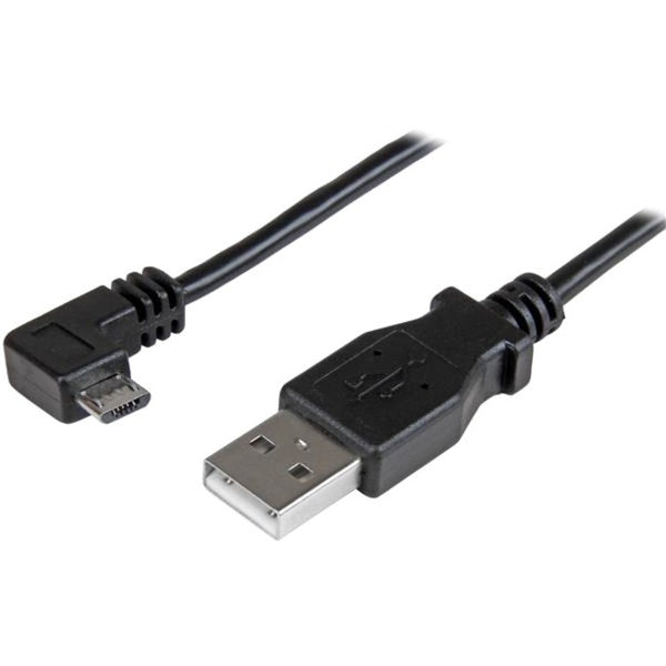 StarTech.com 0.5 m Right Angle Micro USB Cable - Charge and Sync Cable - USB to Micro USB - 24 AWG - American Tech Depot